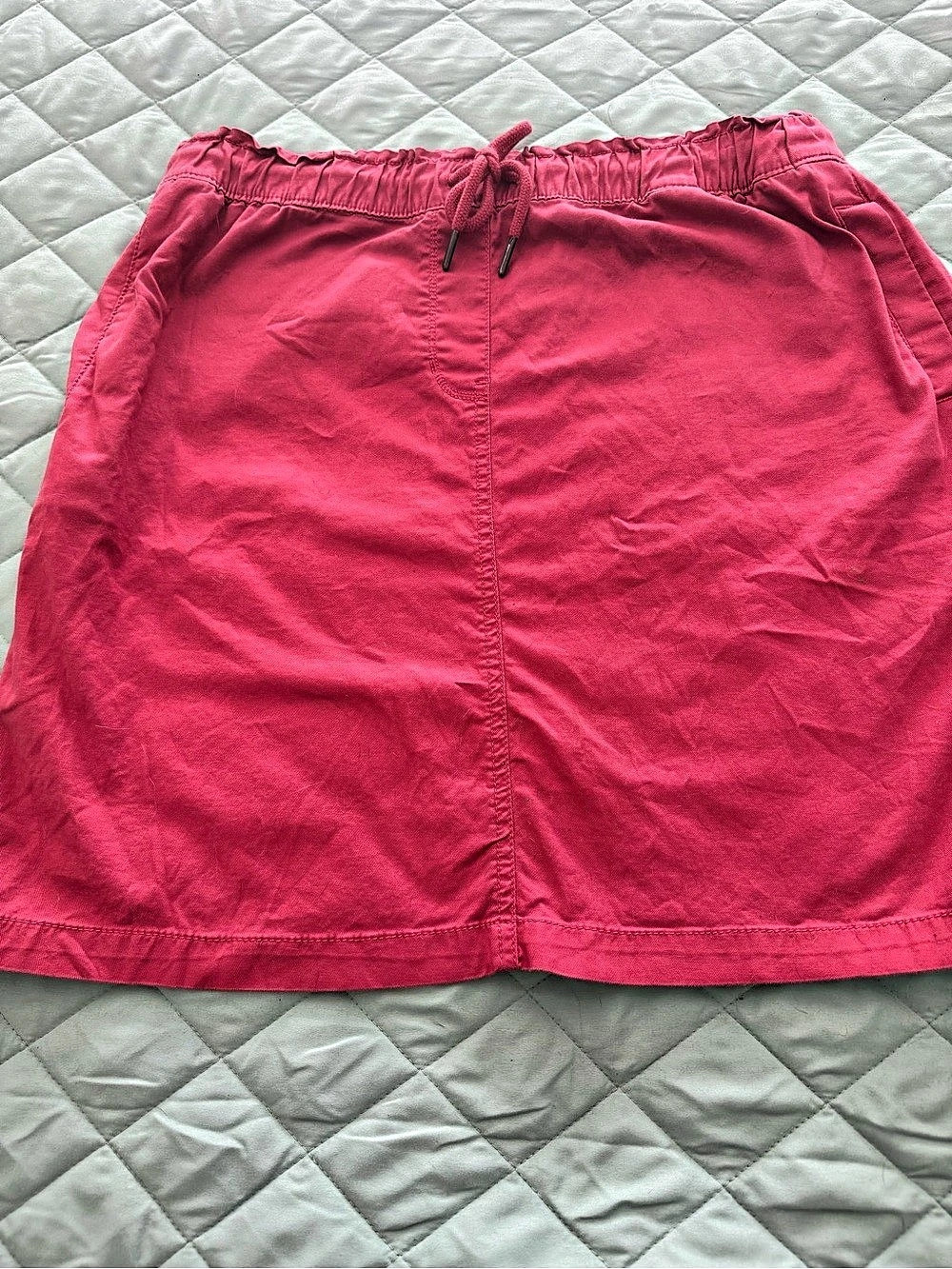 Croft & Barrow elastic waist drawstring skirt in Pink Size Large Like New